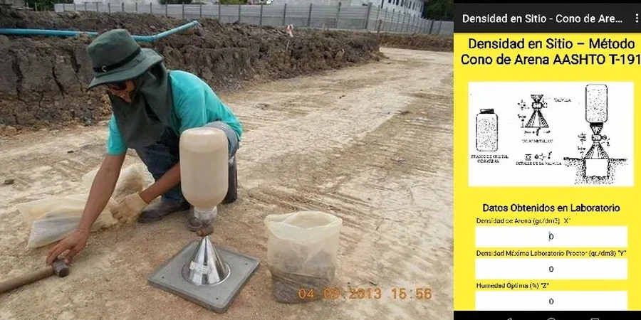 Ensayos in situ en Penaflor